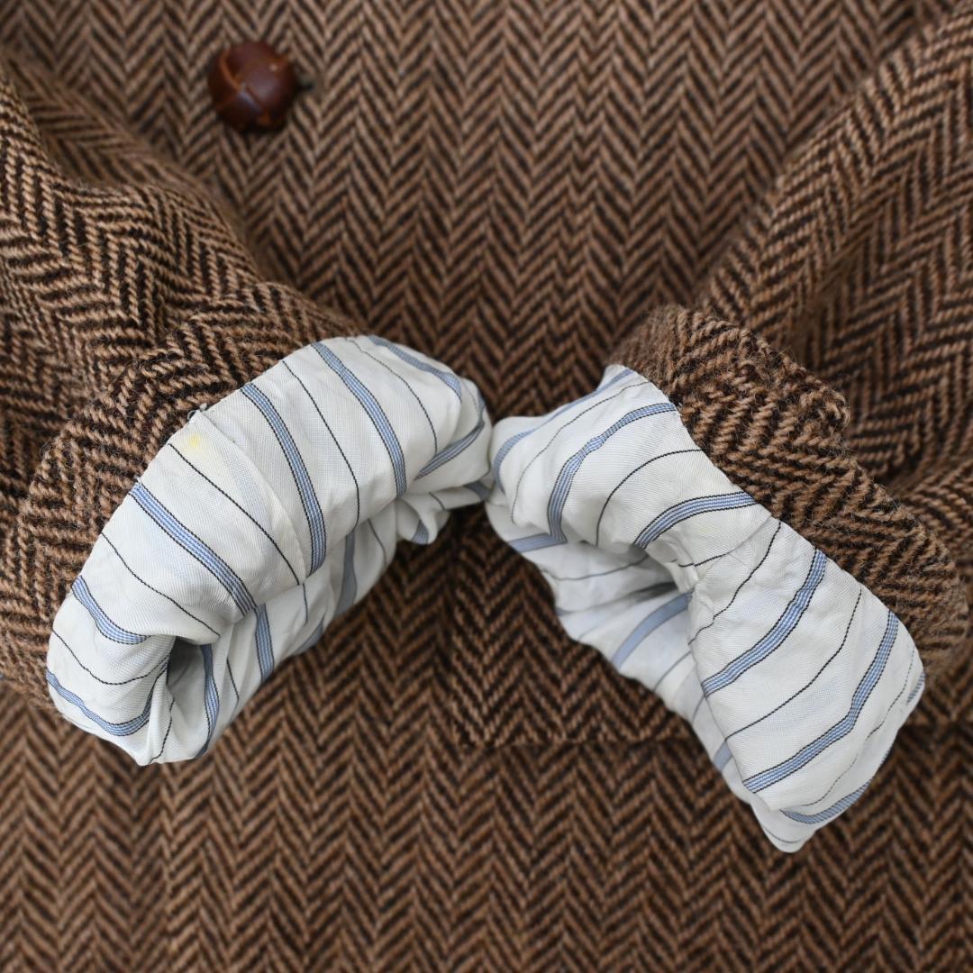 90s ラルフローレン ヘリンボーン ツイードジャケット 47983*