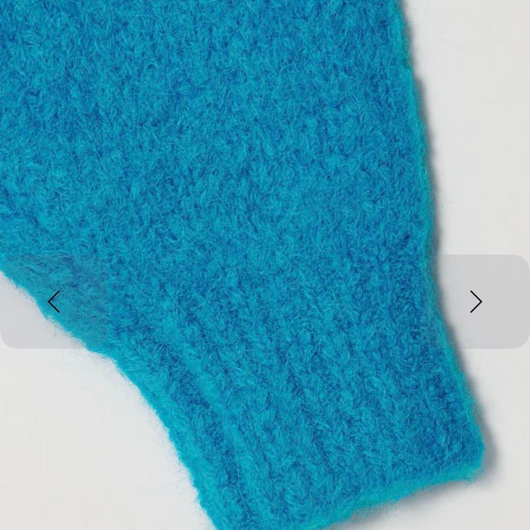 ＜H＞クラウディ アルパカ クルーネックニット