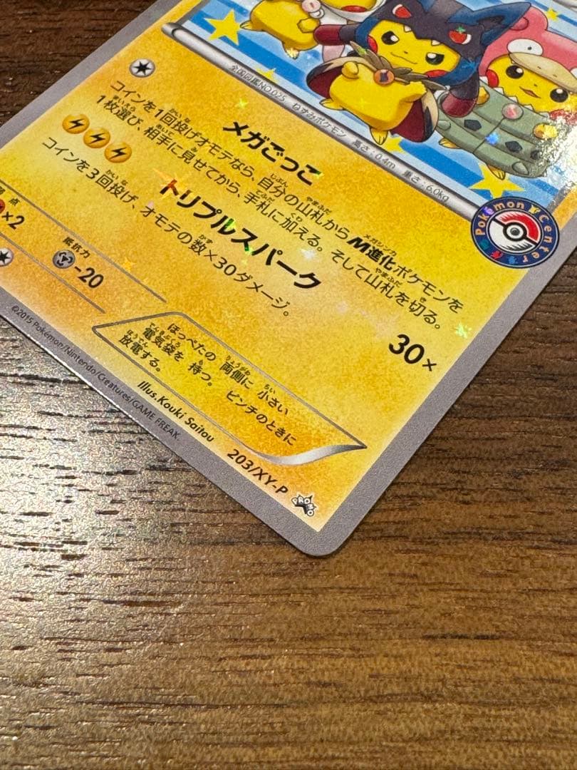 ポンチョを着たピカチュウメガごっこ