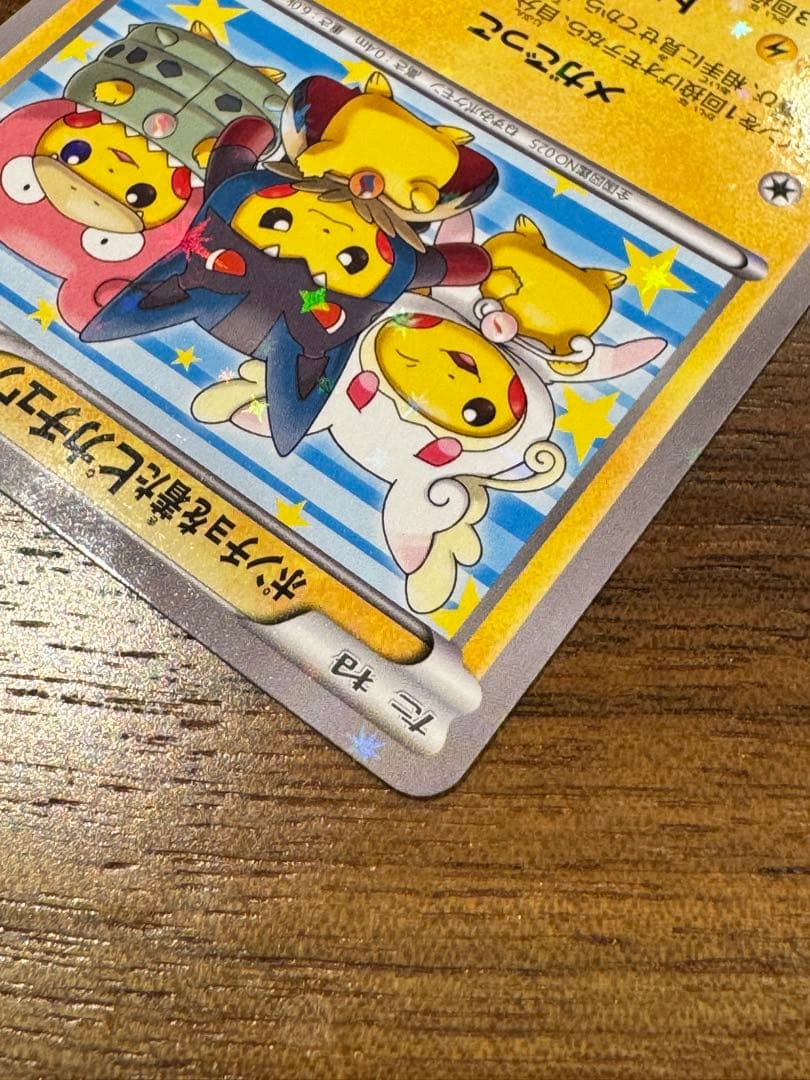 ポンチョを着たピカチュウメガごっこ