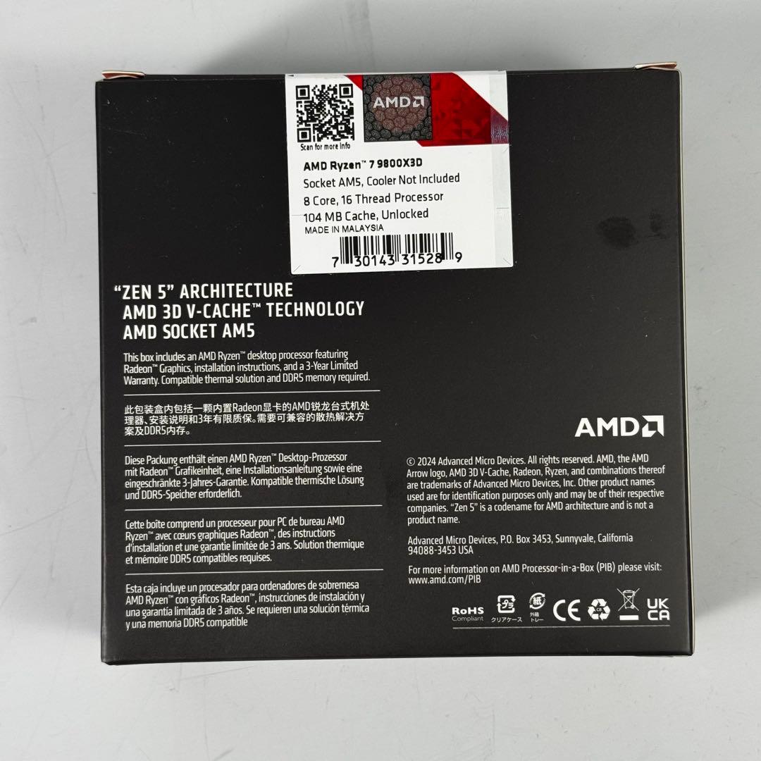 新品セット / 9800X3D / X870E NOVA