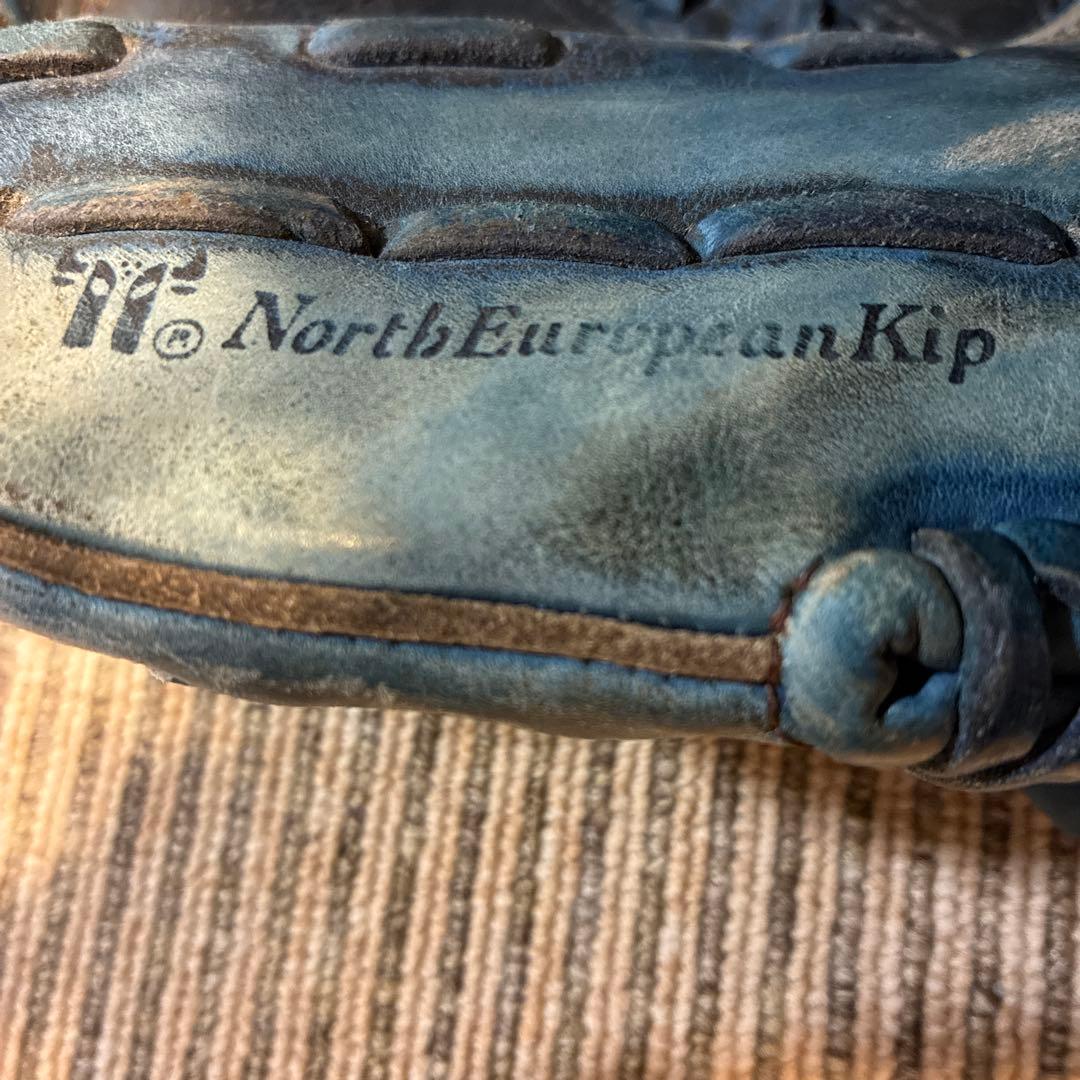 即戦力　ミズノ　野球　硬式　ピッチャーグローブ　ブルー　男性使用　1/18取下