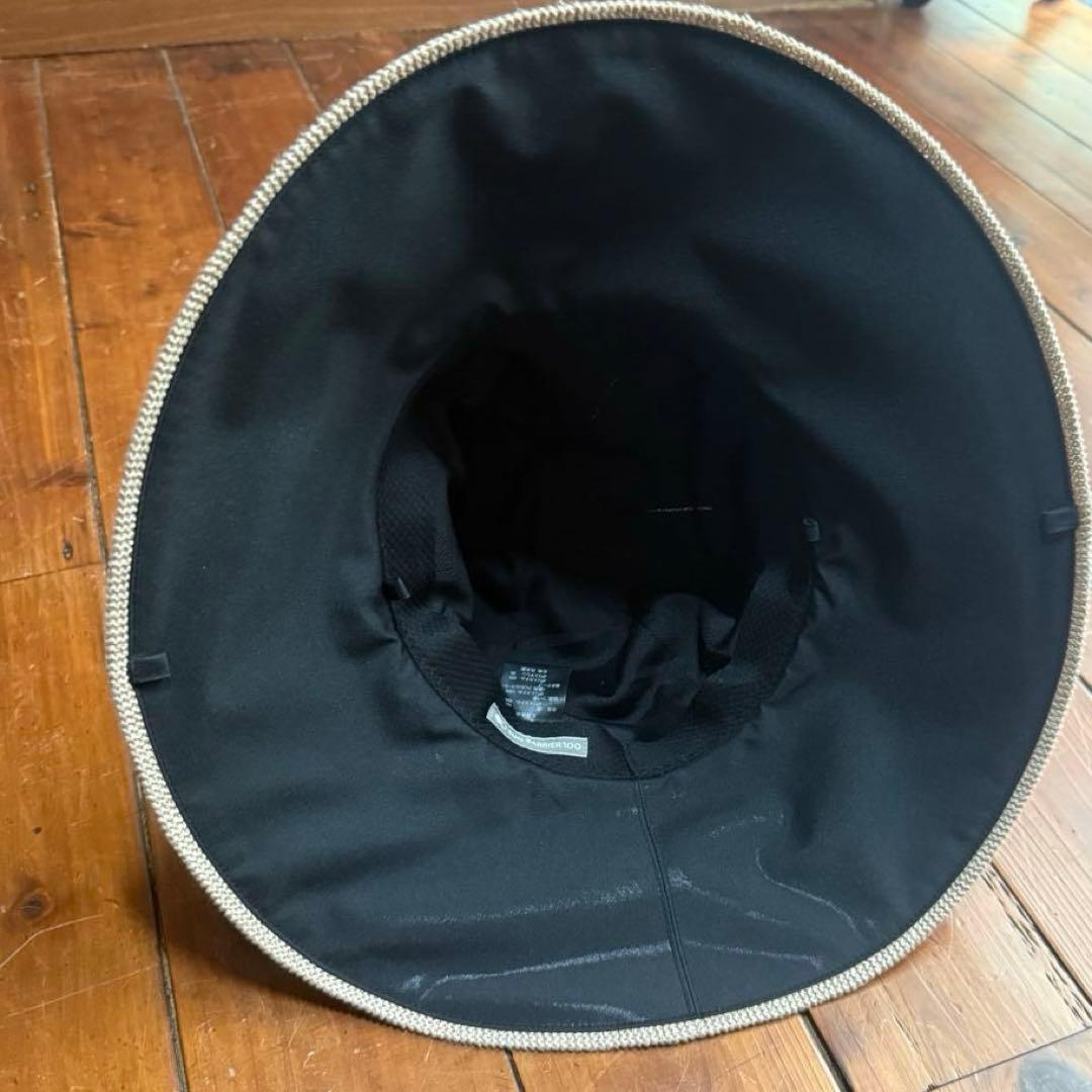 ★サンバリア100 リネンサーモハット　ベージュ UV カット　帽子