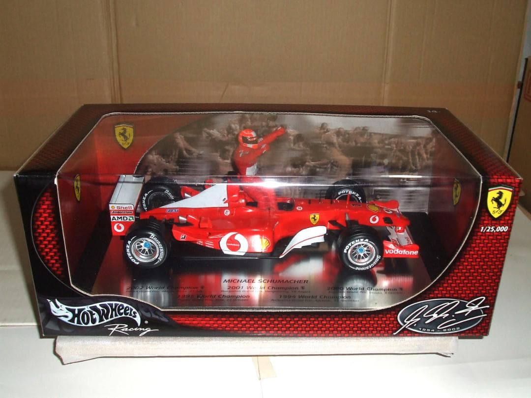 美品　ミハエル・シューマッハ　5年連続　WC　優勝記念　マテル　１／１８