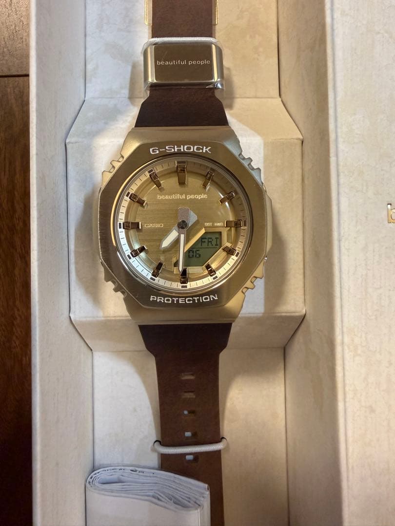 G-SHOCK beautiful people ブラウンラバーベルト
