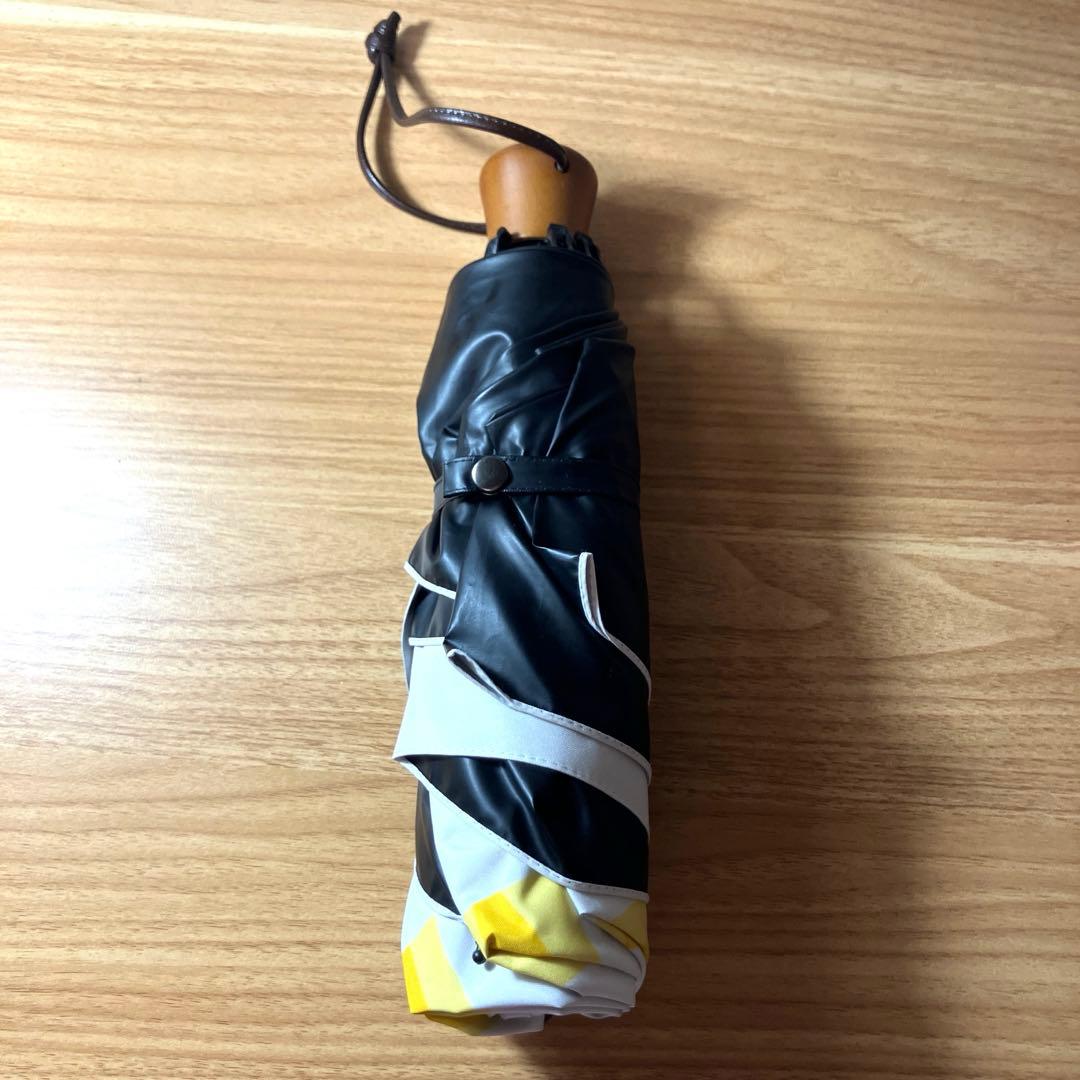 【美品】サンバリア 折りたたみ日傘 ３段折/キューブ/イエロー