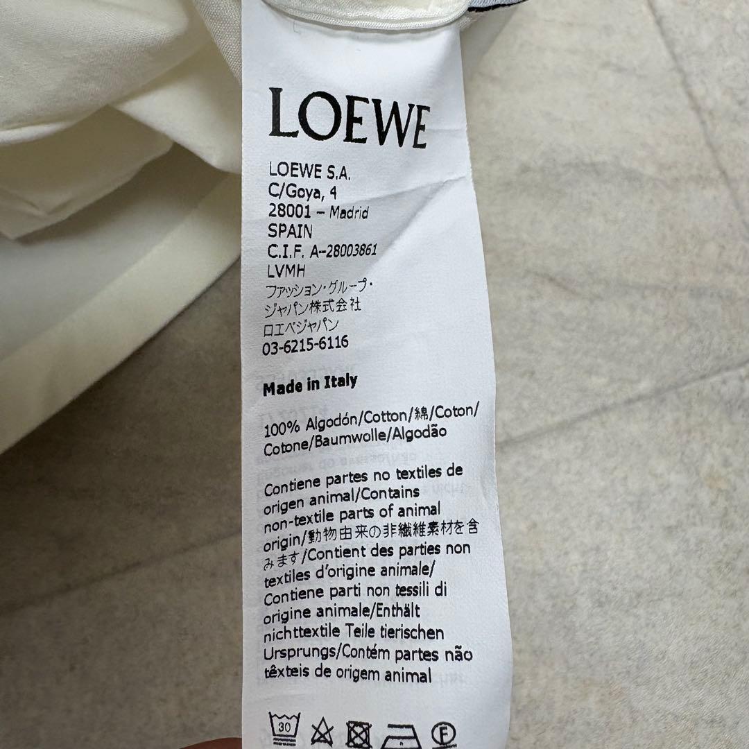 現行タグ✨ロエベ アシンメトリー 変形バンドカラーシャツワンピース 34