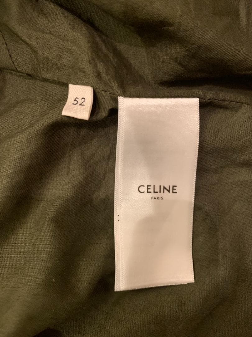 【美品】CELINE セリーヌ 2W860494M ハーネス付き 迷彩 コート