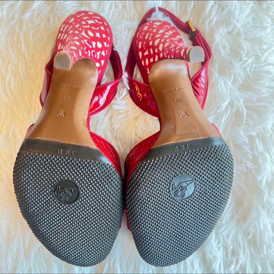 ルイヴィトン サンダル　38 新品未使用　レッド　赤　半額以下