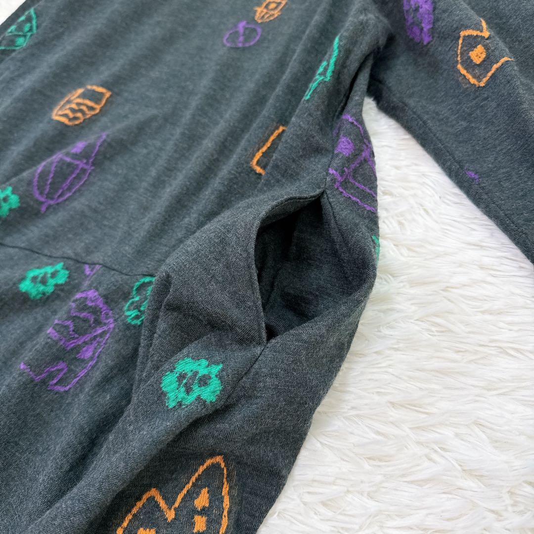 [美品✨2023] 慈雨 センソユニコ　ワンピース　変形　刺繍　ハイネック　40