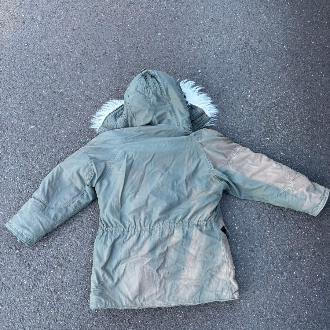 90s N3B ファージャケット 軍物 ヴィンテージ カーキ グリーン