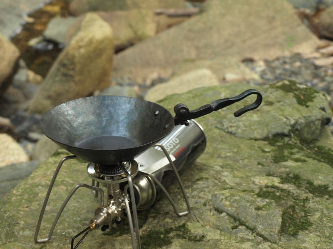 鍛造折り畳み式シェラカップ　ソロキャンプアイアンギア焚き火