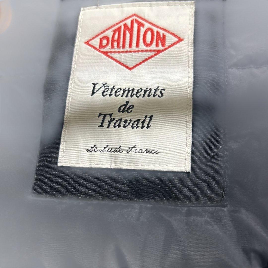 DANTON ブラック ダウンジャケット フード付き　サイズ40
