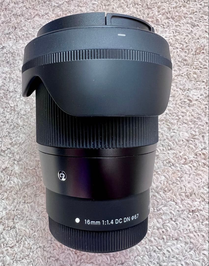 美品SIGMA 16mm f1.4 DC DN・EF-Mマウント