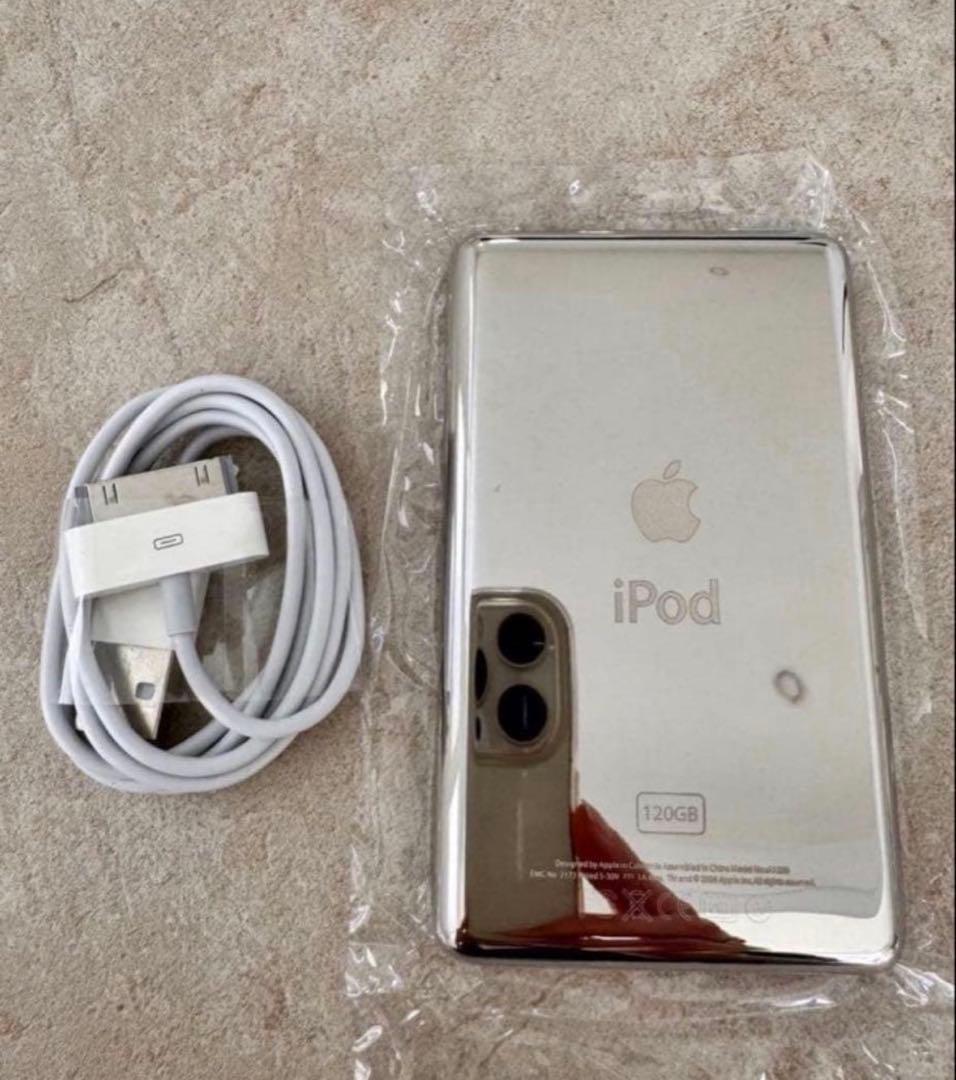 極美品 iPod classic 120GB MB565J/A 新品電池 パネル