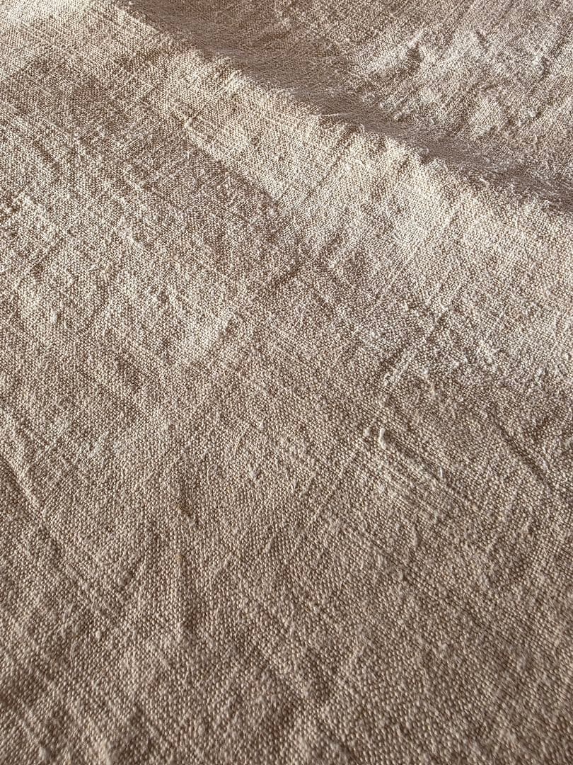 フランスアンティーク 1900年 ホームスパン リネンシーツ　220×230cm