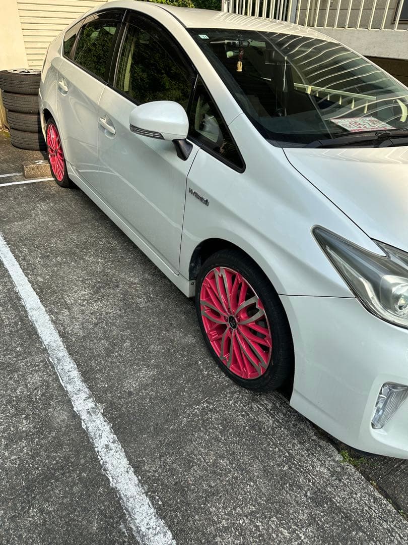 劉。他の方の購入禁止。和道桜18インチ ピンク ホイールセット