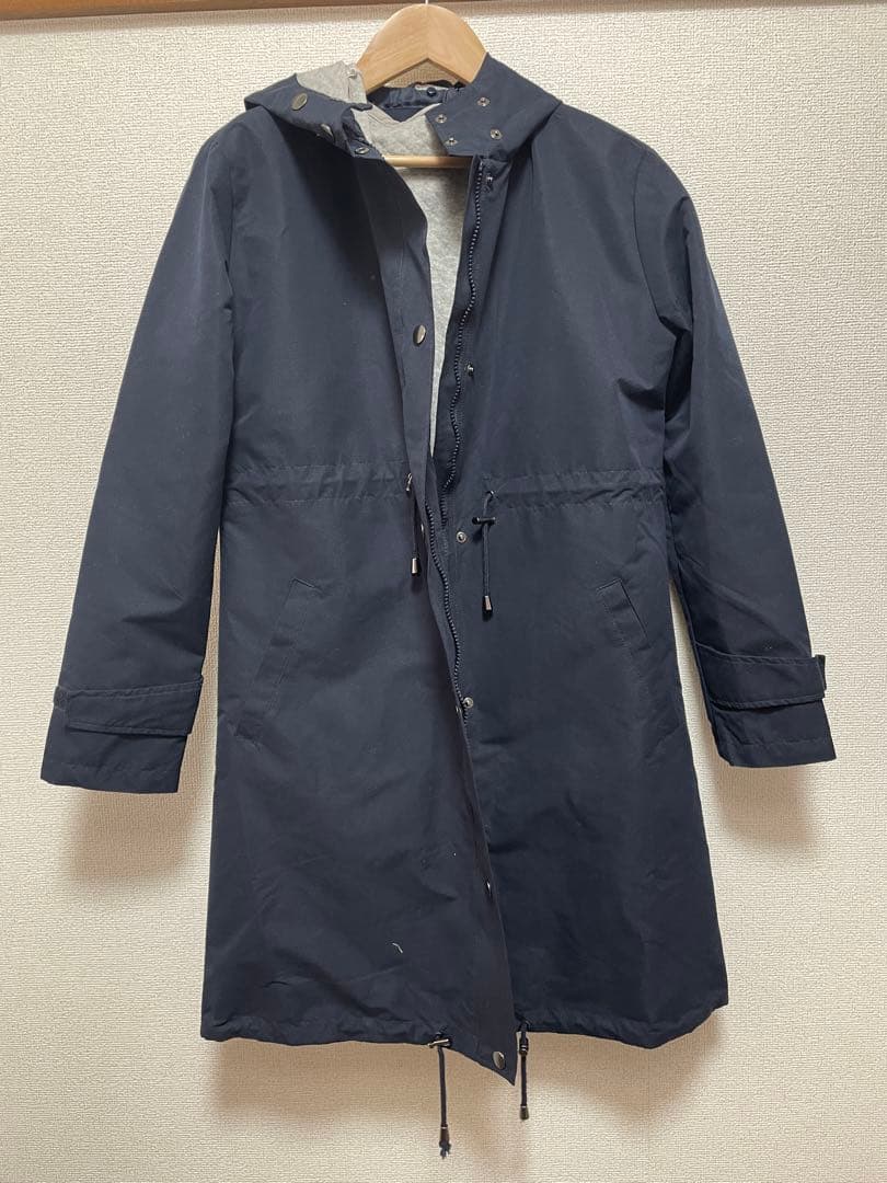 美品 Seraphine ミッドウェイトマタニティベビーコート ネイビー