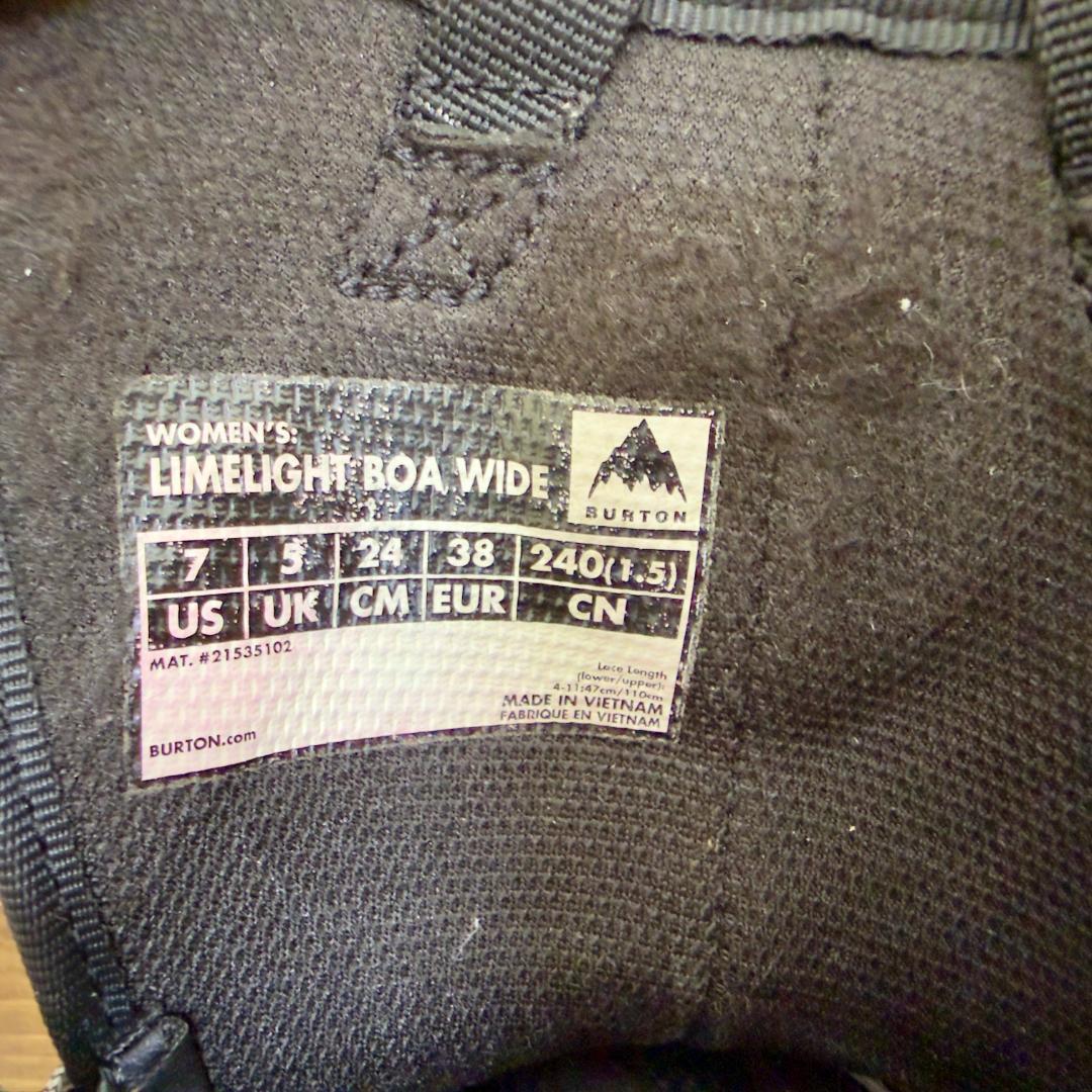 Burton Limelight Boa Wide バートン　ライム　ライト