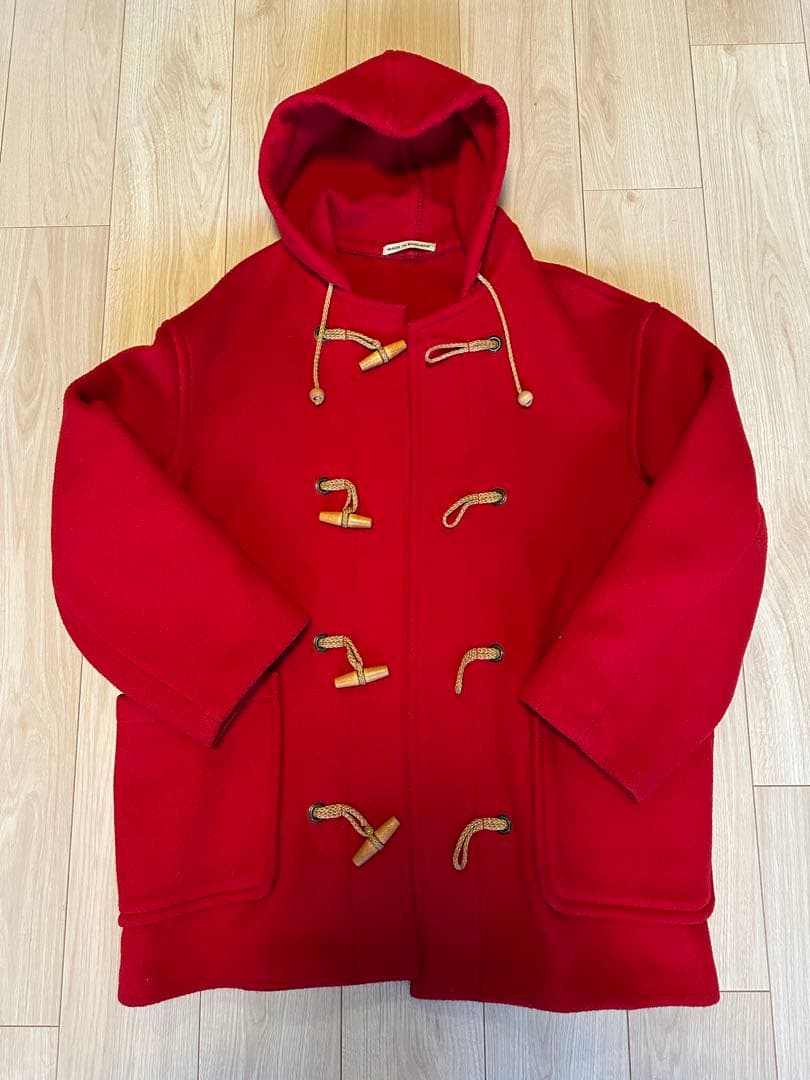 GLOVERALL ダッフルコート 赤 ショート丈 グローバーオール サイズ38