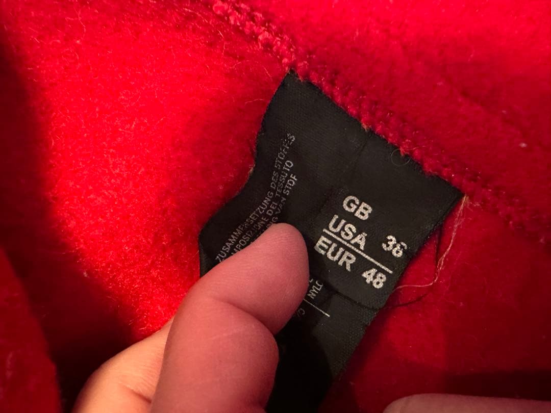 GLOVERALL ダッフルコート 赤 ショート丈 グローバーオール サイズ38