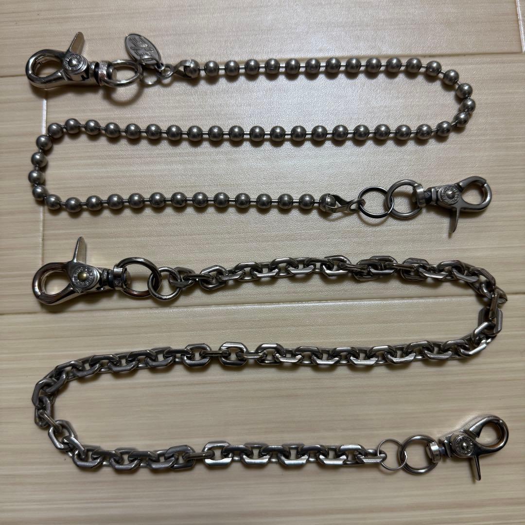 ヒステリックグラマー ウォレットチェーン2本 ジャンク品 希少60cm級