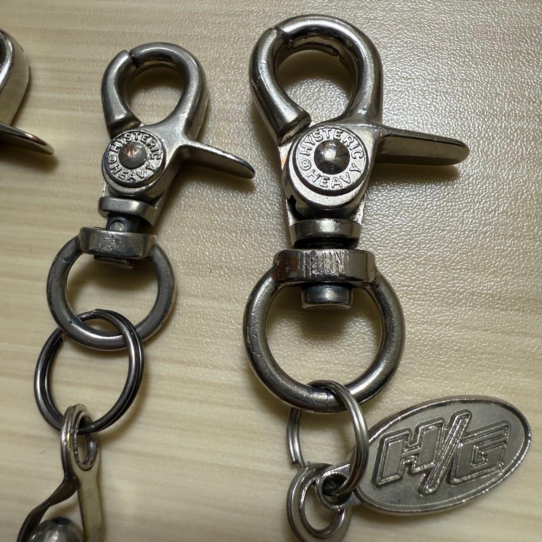 ヒステリックグラマー ウォレットチェーン2本 ジャンク品 希少60cm級