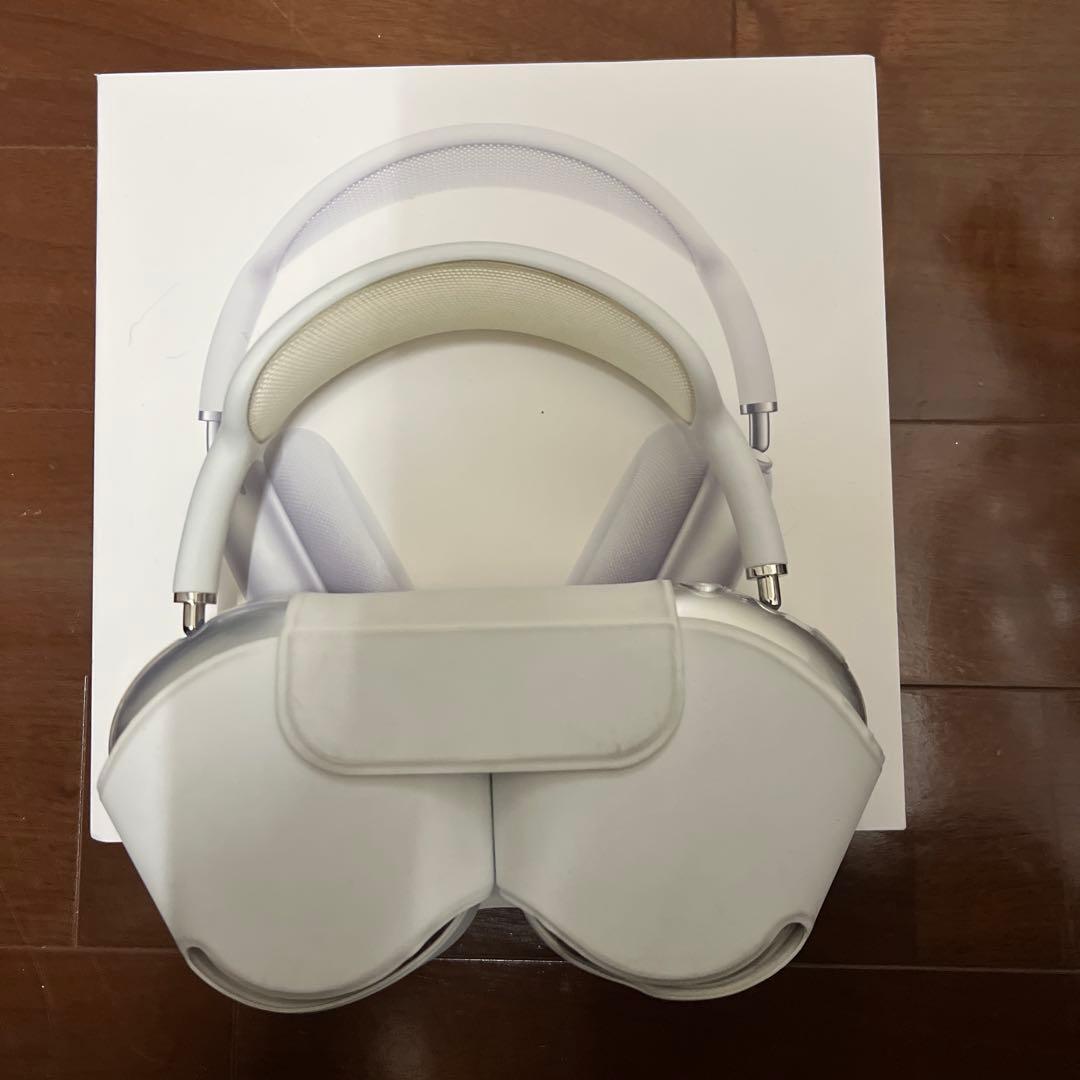 AirPods本体 シルバーオーバーイヤーヘッドフォン