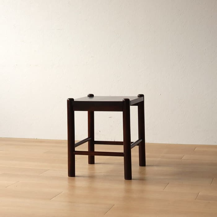 アンティーク 北海道民芸家具 スツール 花台 木製 樺材