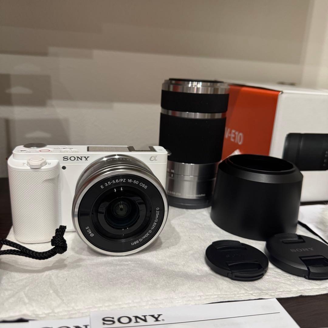 SONY ZV-E10 ホワイト ダブルズームレンズキット