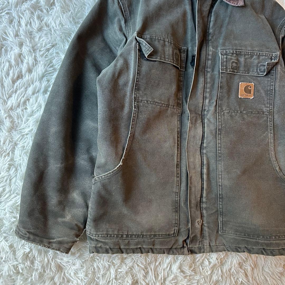 Carhartt トラディショナルコート ダック地 L相当 カーキ オリーブ