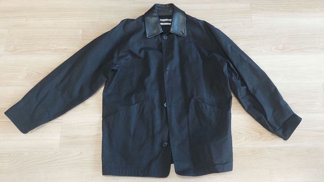 ジャケット・アウター OVERSIZED BLOUSON WITH LEATHER PATCH xs