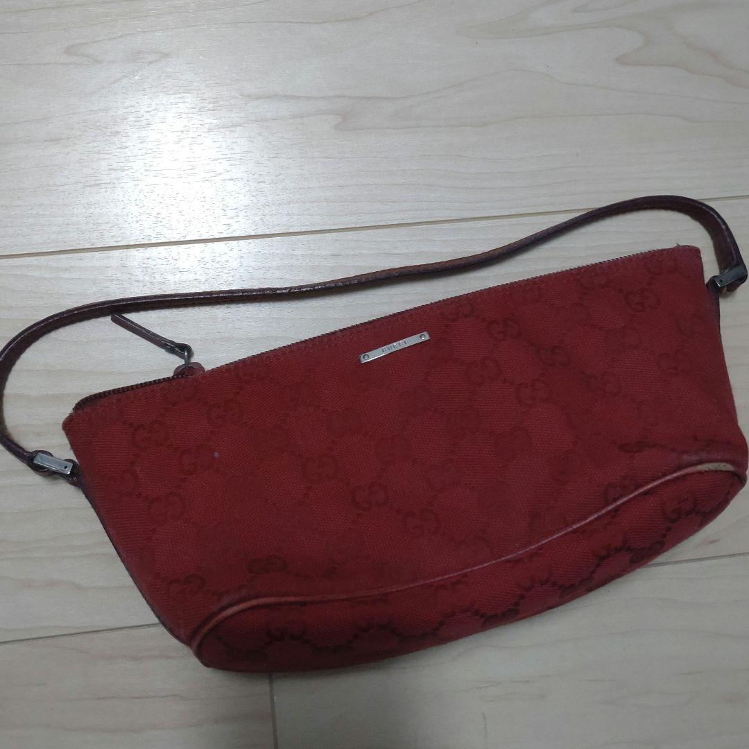 GUCCI アクセサリーポーチ レッド