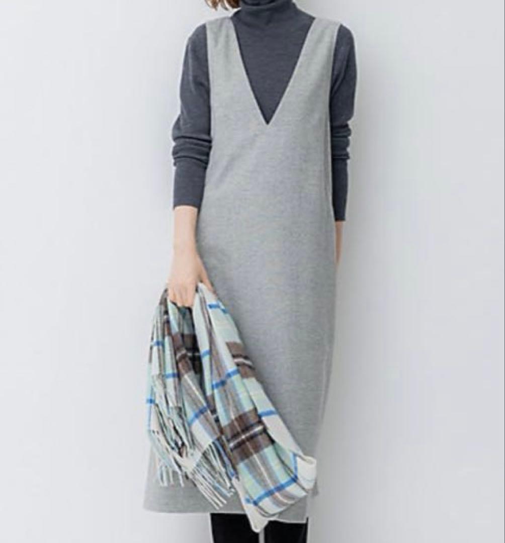 【23区】深Vネック ジャンパースカート｜大人上品｜定価33,000円【美品】