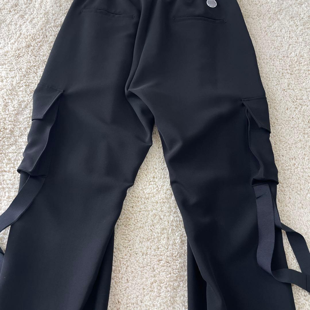 タグ付き美品♡ ボーダーズアットバルコニー カーゴパンツ ブラック ゴム 38