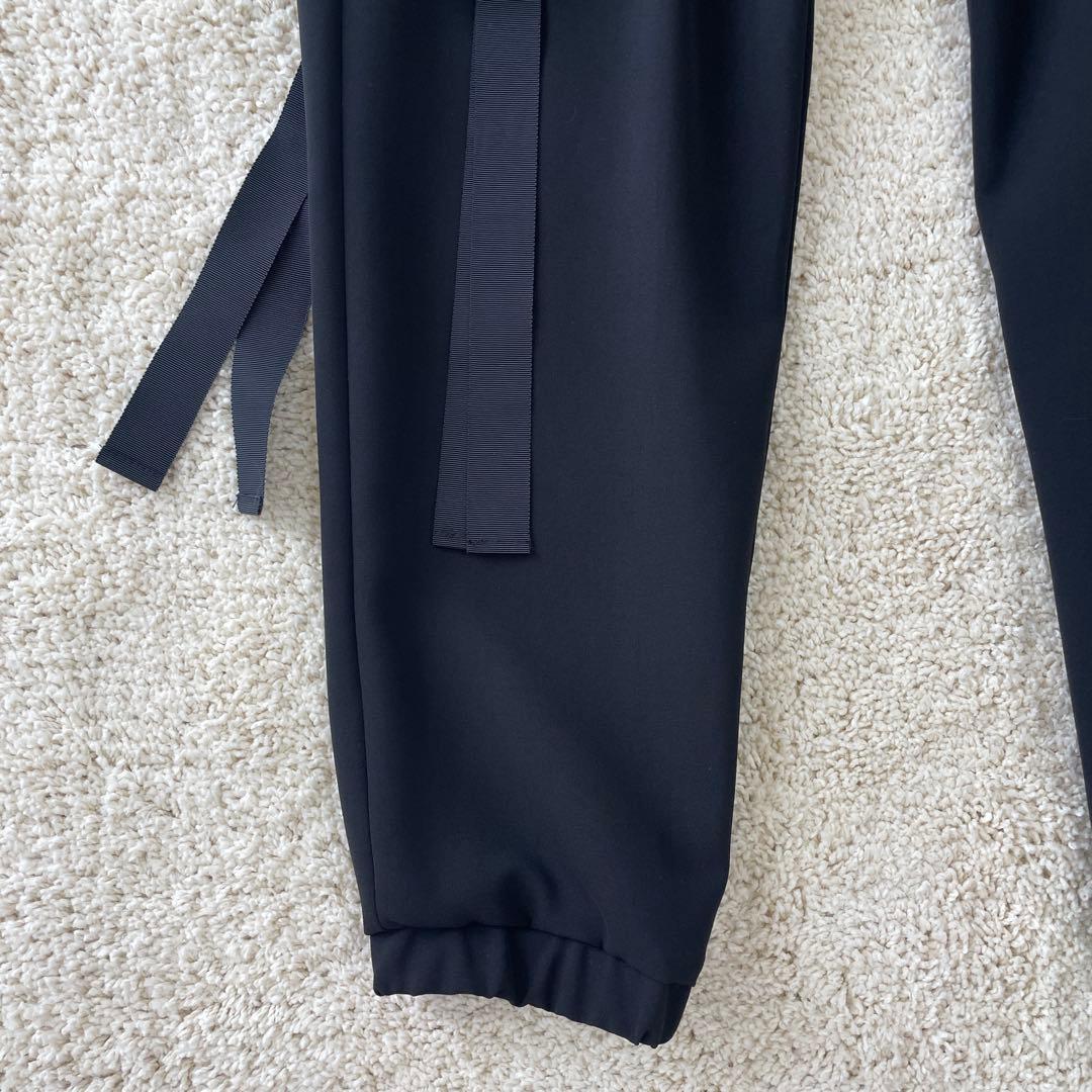 タグ付き美品♡ ボーダーズアットバルコニー カーゴパンツ ブラック ゴム 38