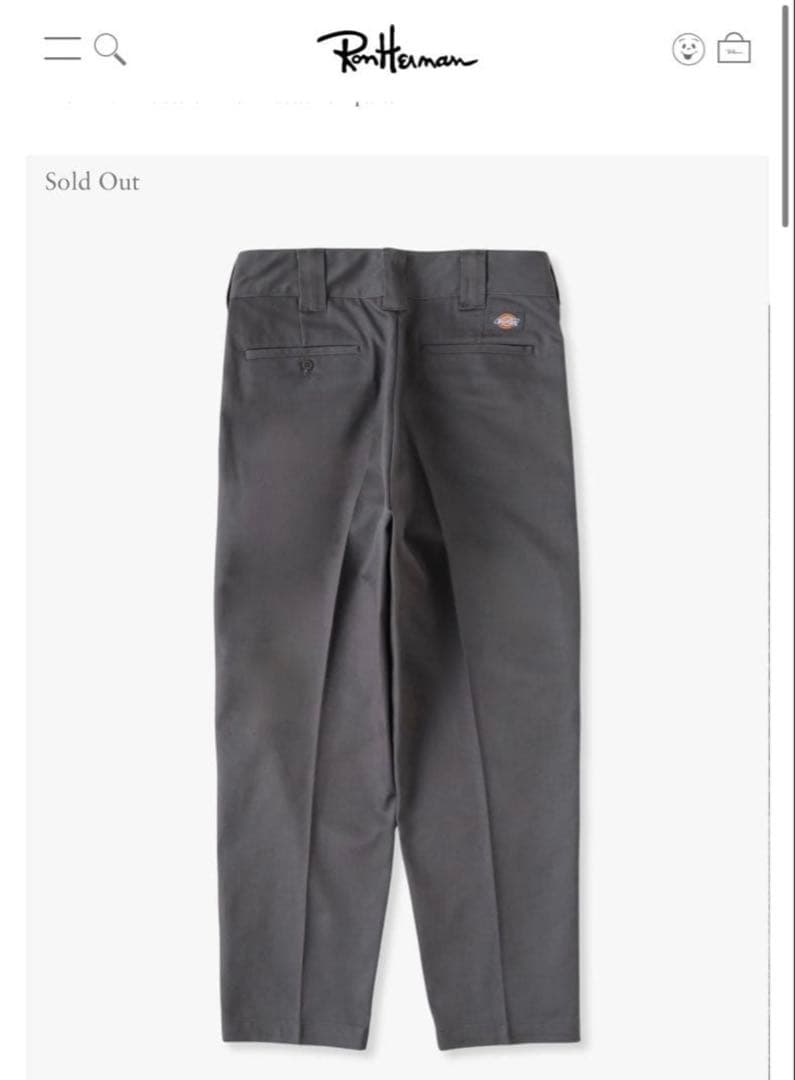 つーさま　Ron Herman×Dickies 34inグレー