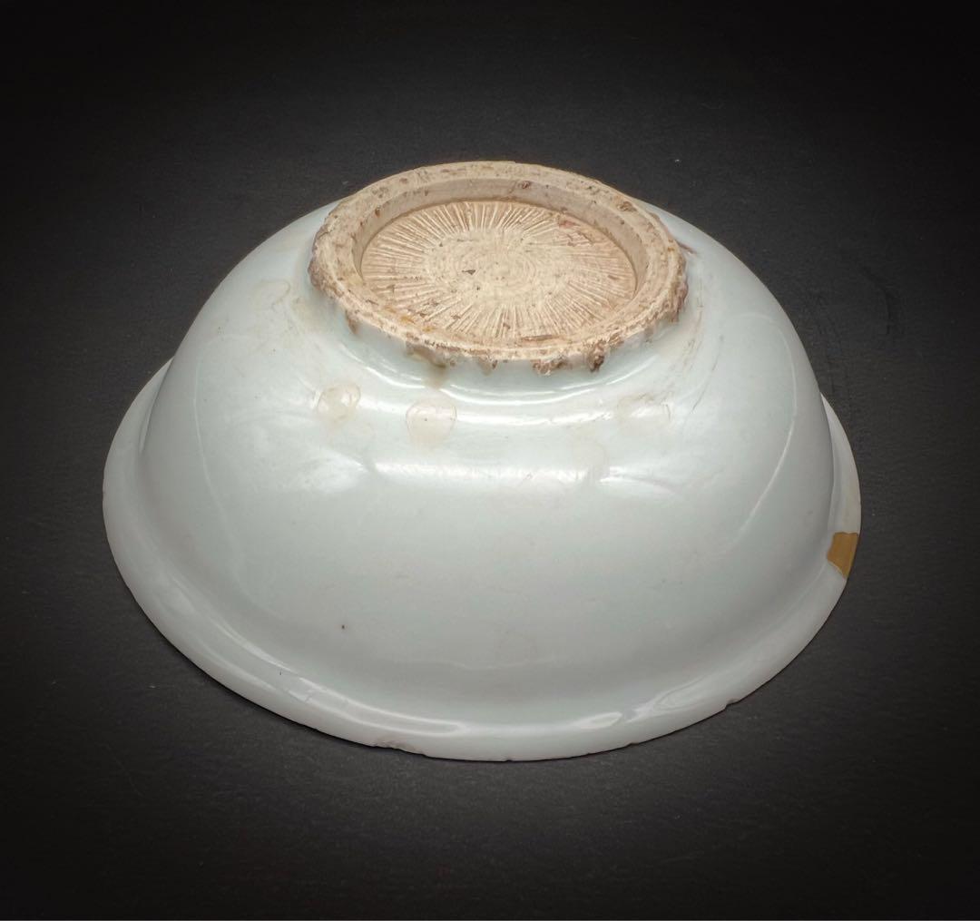 中国美術 古玩 明代 螭龍紋樣 青華染付 小鉢 骨董品