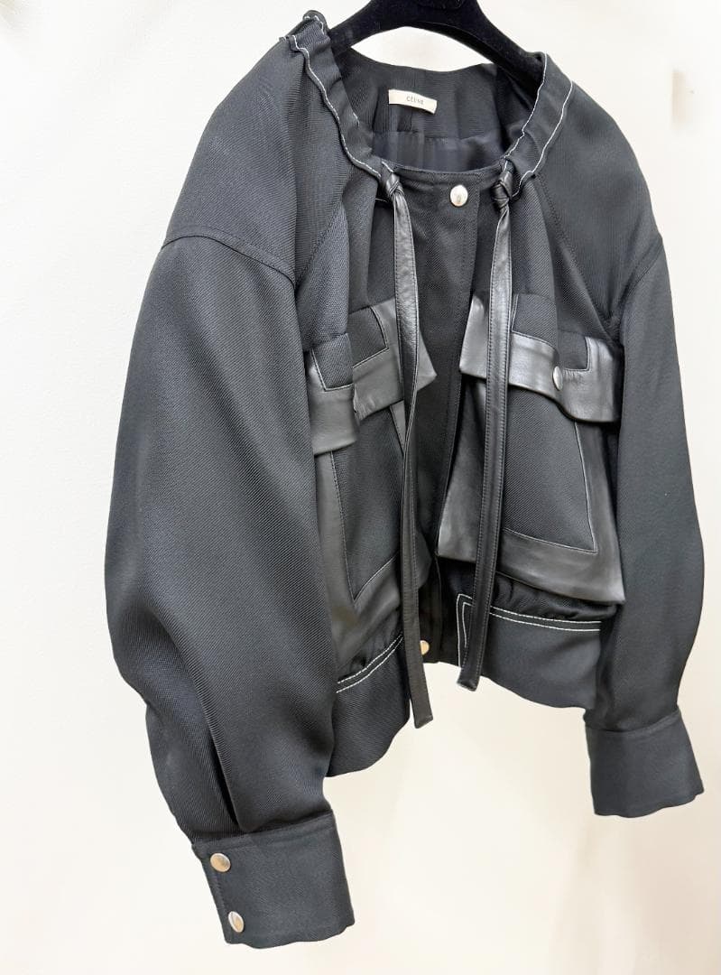 Celine　セリーヌ 【フィービー期】 ジャンパー・ブルゾン　黒　34