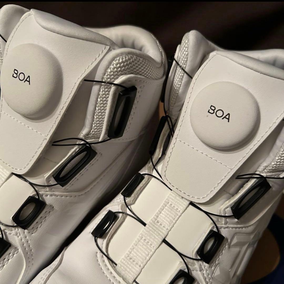 新品　ウィンジョブ 限定色　CP304 BOA ホワイト×ホワイト　24cm