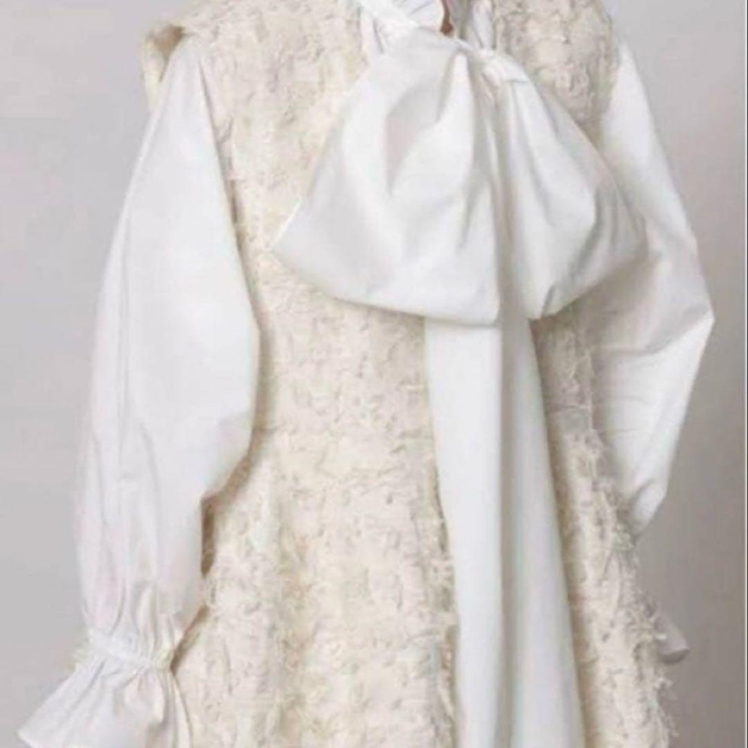 kichocoさま❤️カデュネ ペプラムジレ リボンヤーン 大草直子さん着用