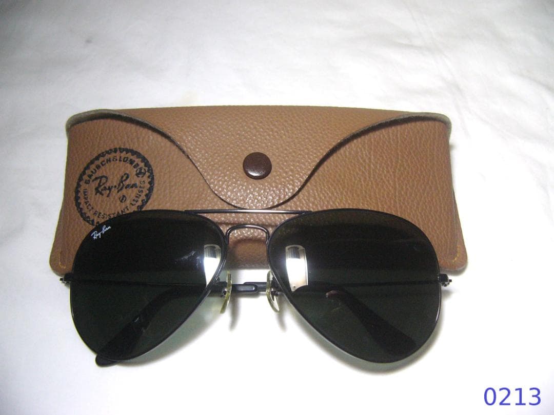 USA☆米国B&Lレイバンティアドロップサングラス ブラックメタル ボシュロム