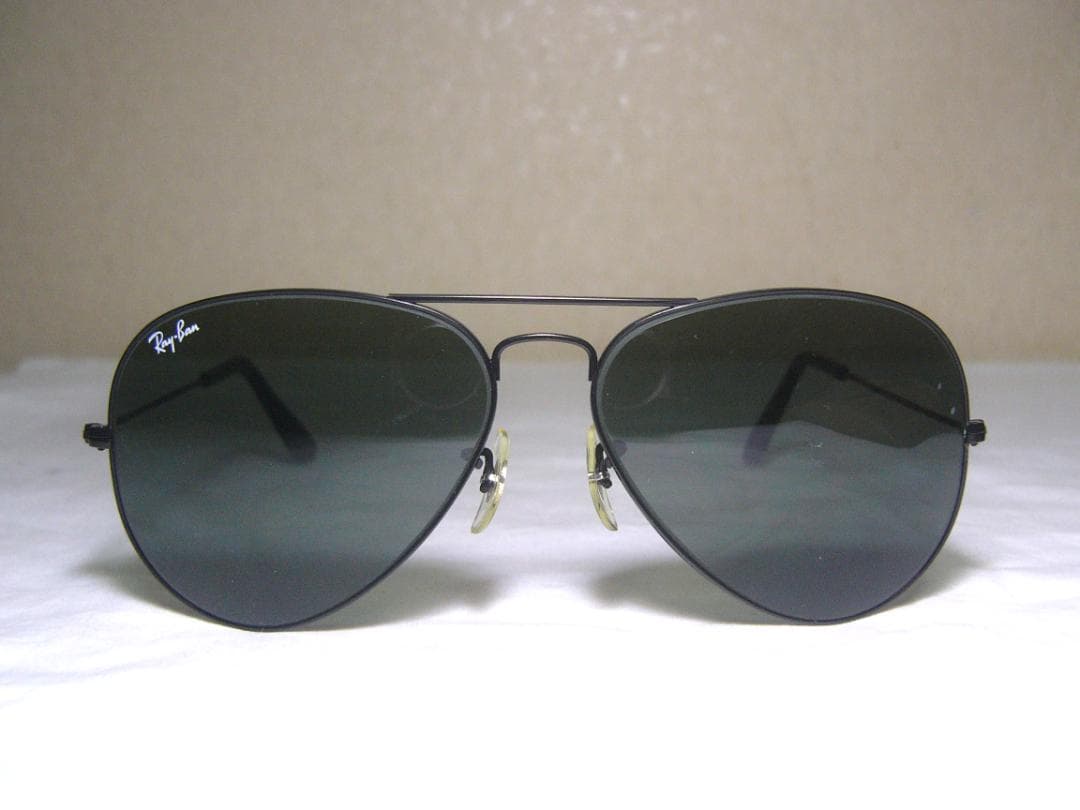 USA☆米国B&Lレイバンティアドロップサングラス ブラックメタル ボシュロム