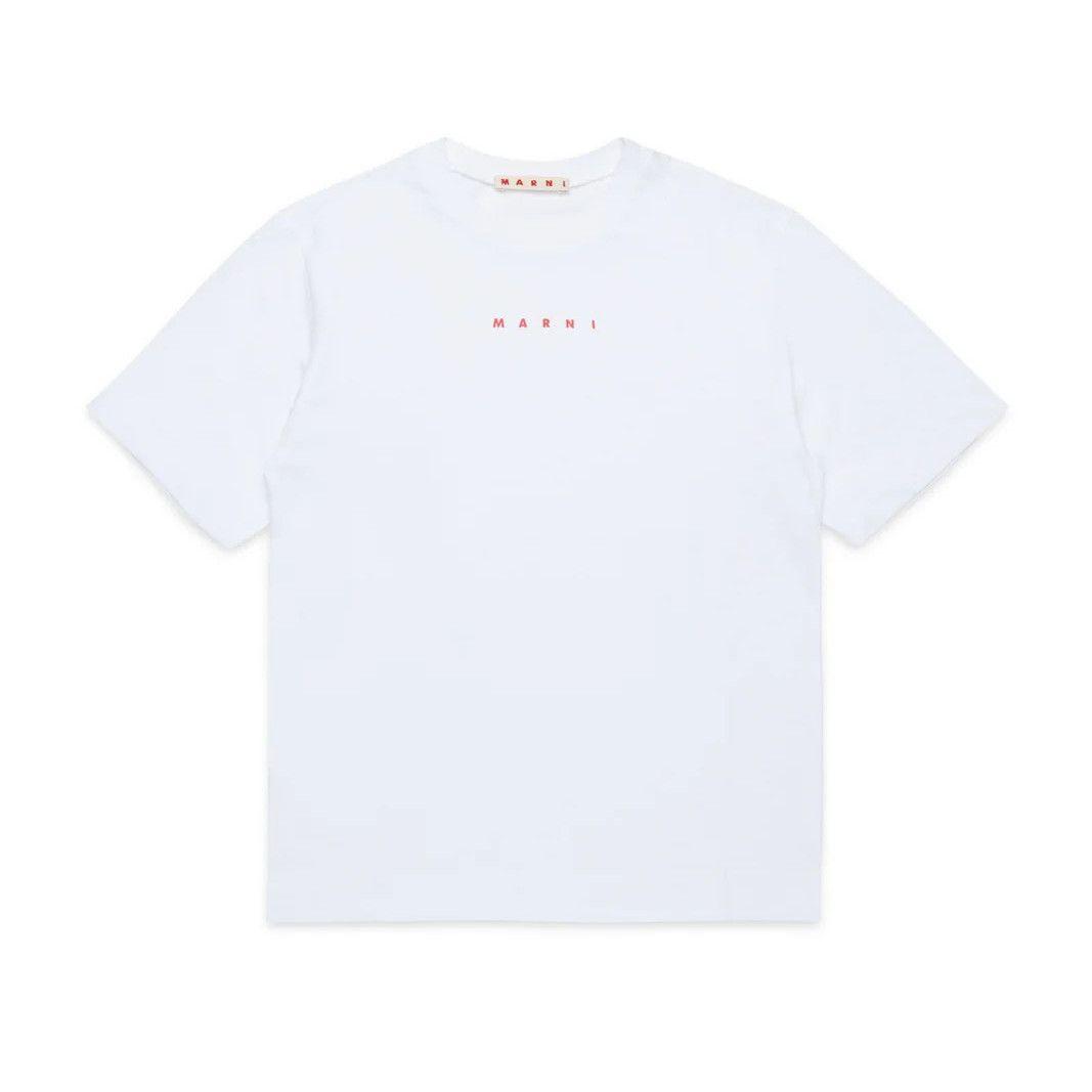 大人もOK！ Marni マルニ キッズ ロゴ クルーネック 半袖 Tシャツ