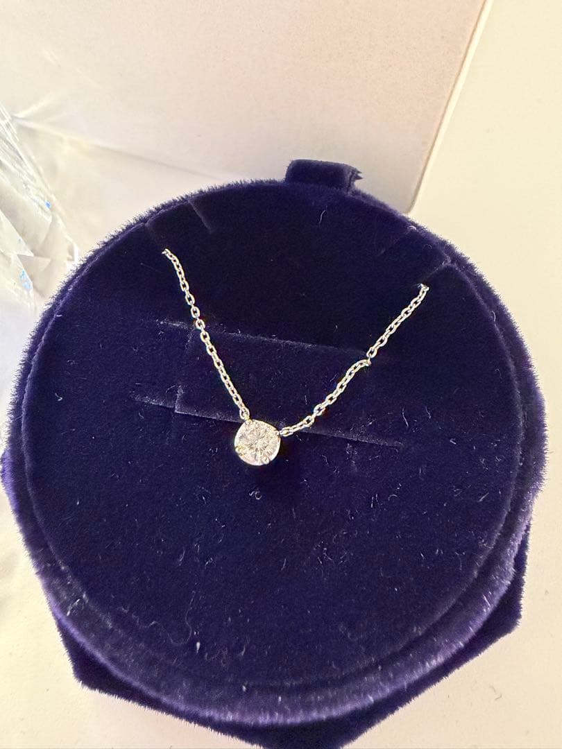 【美品】4℃ ネックレス　K18WG