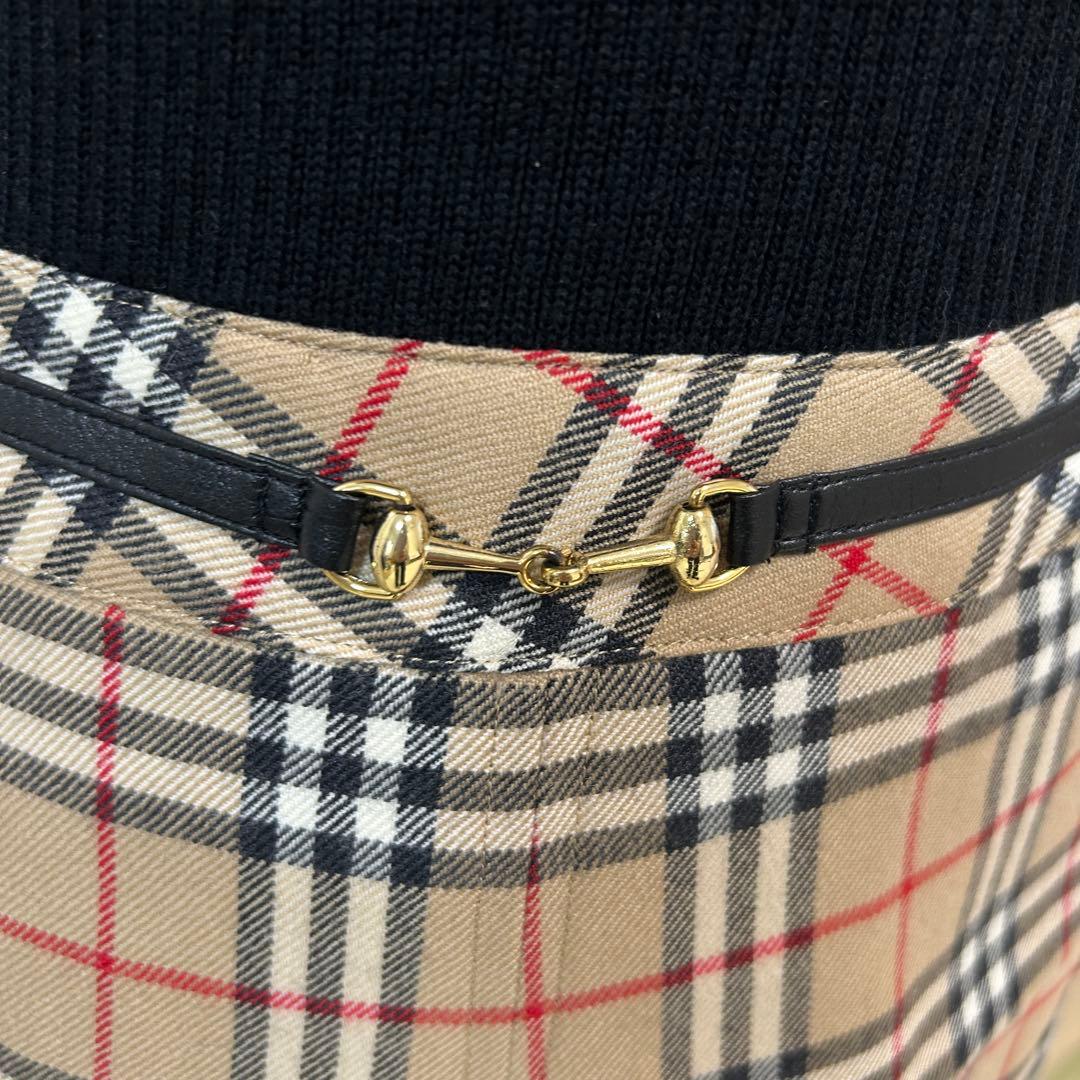 美品✨バーバリーロンドン ノバチェック ドッキングワンピース ブラック S