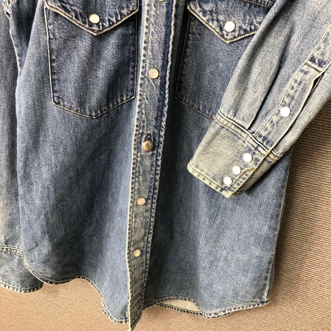 MADISON BLUE ウェスタンデニムシャツ 0 ブルー