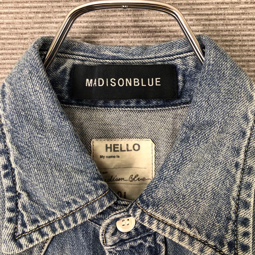 MADISON BLUE ウェスタンデニムシャツ 0 ブルー