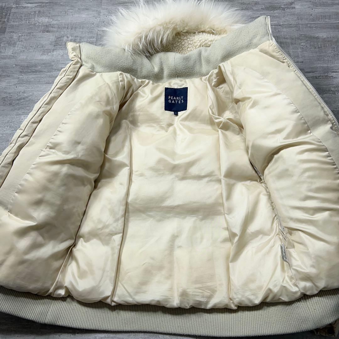 PEARLY GATES パーリーゲイツ ダウンジャケット ファー ベージュ 1