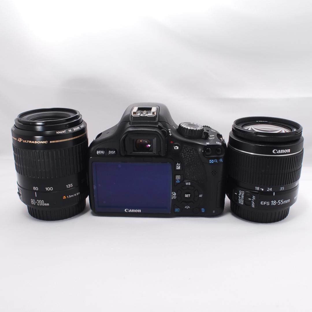 ⭐Canon kiss X4 18-55/80-200 初心者向け望遠Wズーム